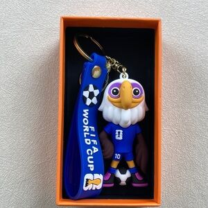 & Other Stories Blue FIFA World Cup Eagle Keychain